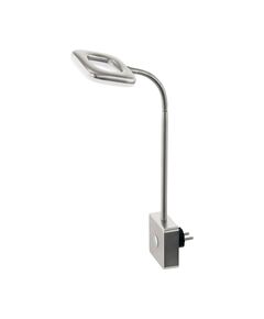 Светодиодное бра в розетку LITAGO [1x4W(LED), L100, H400, пластик, сталь, никель мат./пластик, белый]