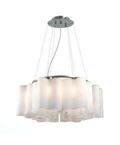 Люстра подвесная ST-Luce Onde  [Серебристый/Белый E27 6*60W]