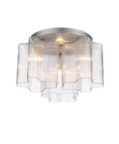 Люстра потолочная ST-Luce Onde [Серебристый/Прозрачный E27 3*60W]