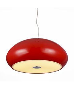 Светильник подвесной ST-Luce [Хром/Красный, Белый E27 3*60W]