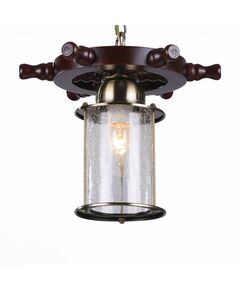 Светильник подвесной ST-Luce VOLANTINO [Бронза, коричневый/Прозрачный с эфектом трещин E27 1*40W]