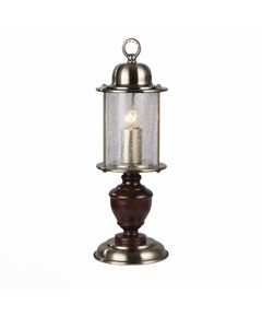 Настольная лампа ST-Luce Volantino [Бронза, коричневый/Прозрачный с эфектом трещин E27 1*60W]