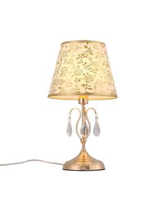 Настольная лампа ST-Luce Aumentato [Золото, Прозрачный/Бежевый, Золото E14 1*40W]