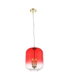 Подвесной светильник ST Luce Fiamrosa [Золото/Красный,Прозрачный E14 4*40W]