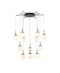 Люстра ST-Luce Donolo [Черный/Белый LED 12*8W]