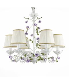 Люстра подвесная ST-Luce FIORI [Белый с золотом, зеленый, розовый/Белый E14 6*60W]