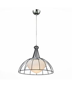 Светильник подвесной ST-Luce CATENA [Хром/Черный, Белый E27 1*60W]