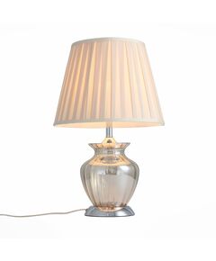 Настольная лампа ST-Luce Assenza [Хром/Бежевый E27 1*60W]