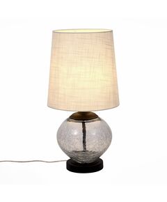 Настольная лампа ST-Luce Ampolla [Коричневый, Прозрачное стекло с трещинами/Бежевый E27 1*60W]