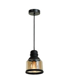 Светильник подвесной ST Luce Lanterna [Черный/Янтарный E27 1*60W]