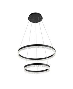 Светильник подвесной ST-Luce Silita [Черный/Прозрачный LED 2*30W]