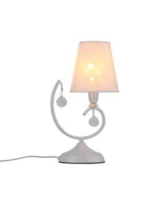 Настольная лампа ST-Luce Cigno [Перламутровый белый, Прозрачный/Белый E14 1*40W]