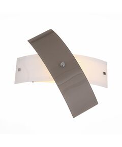 Настенный светильник ST-Luce Ovvio [Хром/Белый, Коричневый E27 1*60W]