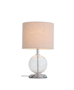 Настольная лампа ST-Luce Vecole [Хром, Прозрачный/Белый E27 1*60W]