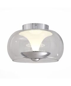 Светильник потолочный ST-Luce Sobrio [Хром/Прозрачный, Белый LED 1*15W]