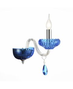 Бра ST Luce Lazuli [Хром/Голубой, Прозрачный E14 1*40W]