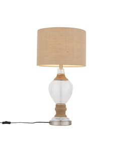 Настольная лампа ST-Luce Ampolla [Хром, Прозрачный, Коричневый/Бежевый E27 1*60W]