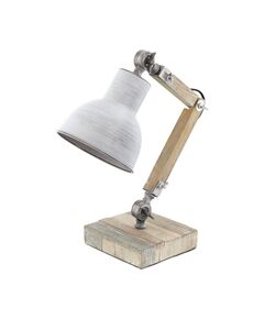 Настольная лампа STRINGSTON, [1x40W (E27), H430, основа 140х140, дерево, сталь, белый беленый]