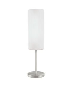 Настольная лампа TROY 3, [1х60W (E27), H460, никель/белый]