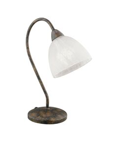 Настольная лампа DIONIS, [1х40W (E14), H340, сталь, рыжий/алебастровое стекло, белый]