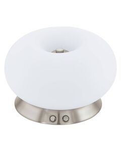 Светодиодная настольная лампа OPTICA 3 [ пульт/сенсор, диммер, 18W (LED), хром/опаловый]