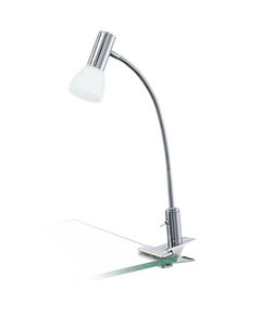 Светодиодный светильник на прищепке GLOSSY 1, [1х3,3W (LED), L245, хром/сатиновое стекло, белый лак]