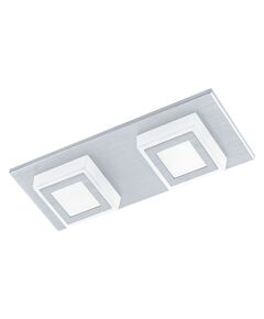 Светодиодный светильник настенно-потол. MASIANO [2х3,3W (LED), 250х100, алюминий мат./пластик, мат.]