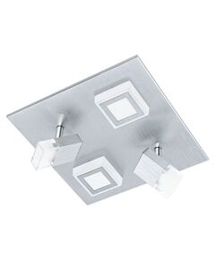 Светодиодный светильник настенно-потол. MASIANO [2х3,3W, 2х5,4W (LED), 270х270, алюминий мат./пластик, мат.]