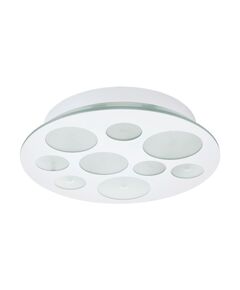 Светодиодный светильник настенно-потол. PERNATO [9х3,3W (LED), ?380, сталь, белый/сатиновое стекло]