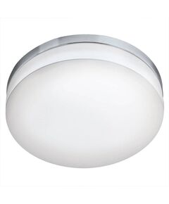 Светодиод. потолочный светильник LED LORA, [24W (LED), 420, IP54, сталь, хром/опаловое стекло, белый]