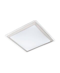 Светодиод. настенно-потол. светильник COMPETA 1, [24W(LED),[340х340, сталь, белый/пластик, белый, серебр., прозрач.]