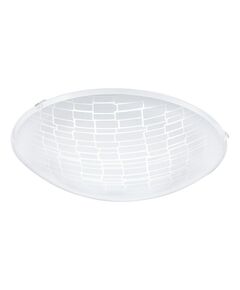 Светодиод. настенно-потол. светильник MALVA 1, [11W(LED), ?315, сталь, белый/структур. стекло, прозрач., мат.]