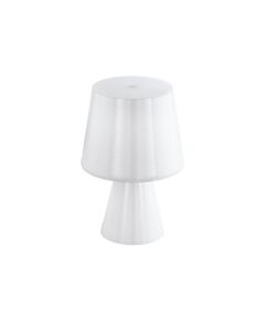 Настольная лампа MONTALBO, [1x40W(E14), H260, пластик/белый]