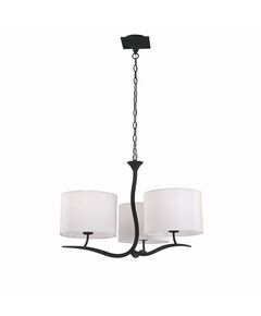 PENDANT 3L [GREY ANTHRACITE /OFF WHITE SHADE]