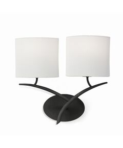 Mantra Бра Mantra [WALL LAMP 2L GREY ANTHRACITE /OFF WHITE SHADE]