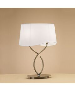 TABLE LAMP 2L BIG ANTIQUE BRASS