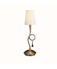 TABLE LAMP 1L GOLD PAINTED