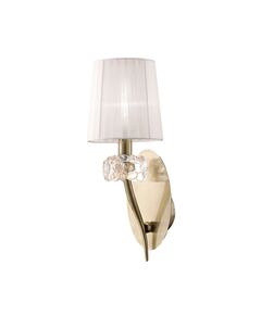 Бра Mantra Loewe [WALL LAMP 1L  ANTIQUE BRASS - WHITE SHADE]
