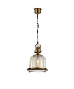 LAMP 1L SMALL ANTIQUE BRASS