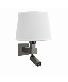 Бра Mantra Bahia [WALL LAMP DARK BROWN+ROUND WHITE SHADE]