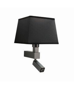 Бра Mantra BAHIA 500 [WALL LAMP DARK BROWN+SQUARE BLACK SHADE]