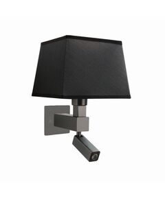 Бра Mantra Bahia [WALL LAMP DARK BROWN+SQUARE BLACK SHADE]