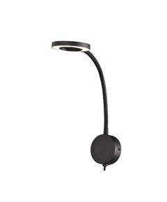 WALL LAMP ARM READER [LED - 1L - 5W BLACK]