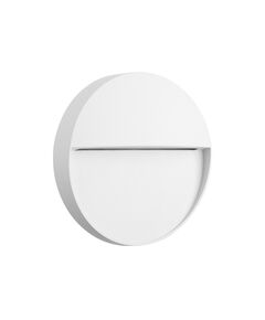 WALL STEP LIGHT ROUND [3W 3000K WHITE SANDED WHITE]