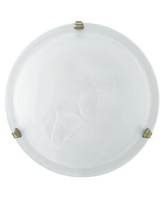 Светильник настенно-потолочный SALOME, [2х60W (E27), 400, латунь/алебастровое стекло]