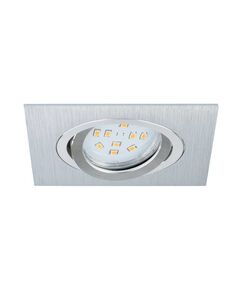 Светодиодный светильник встраиваемый TERNI 1, [1X5W (LED), 95х95, сталь, алюминий, алюминий брашированный]