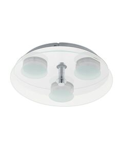 Светодиодный светильник настенно-потол. ABIOLA 1 [3х5,4W (LED), ?290, алюм., сталь, никель мат./сатиновое стекло, белый, прозрач.]