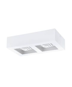 Светодиодный настенно-потолочный светильник FERREROS [2X6,3W(LED), 255X140, H60, сталь/белый/пластик/белый]