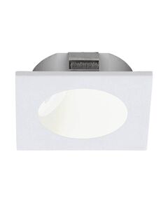 Светодиод. встраиваемый светильник для лестниц ZARATE, [2W(LED), 80х80, литой алюминий, белый/пластик, белый, прозрачный]