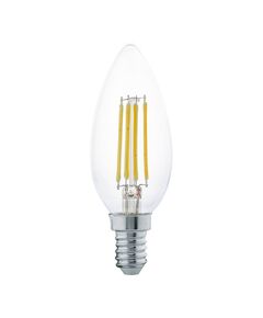 Светодиодная лампа филаментная EGLO "Cвеча" [4W (E14), 2700K, 350lm, прозрачный]